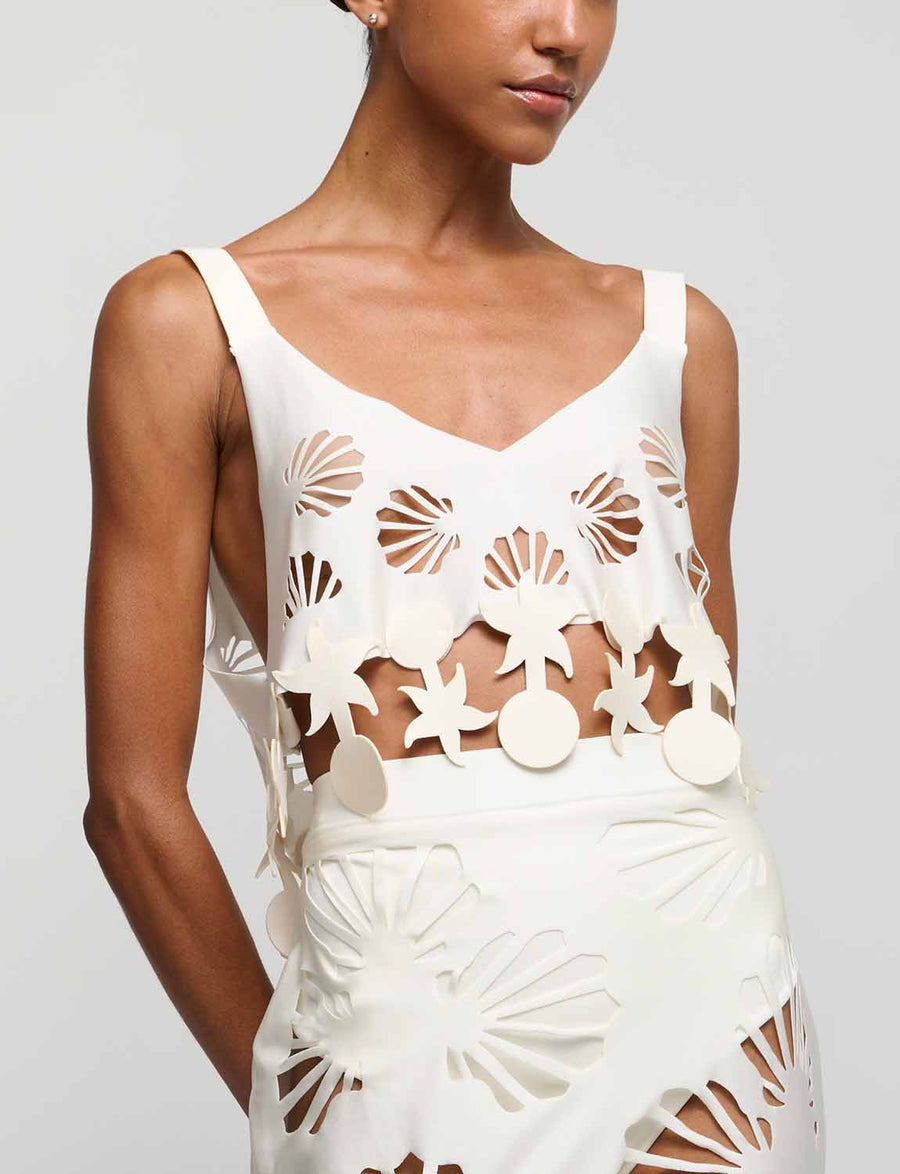 Crop Top Shell my Mini White