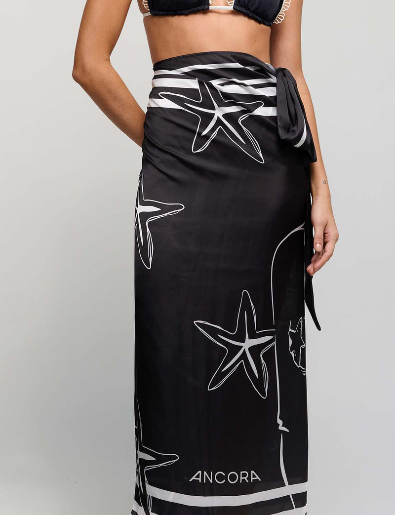 Pareo With in the Stars Black