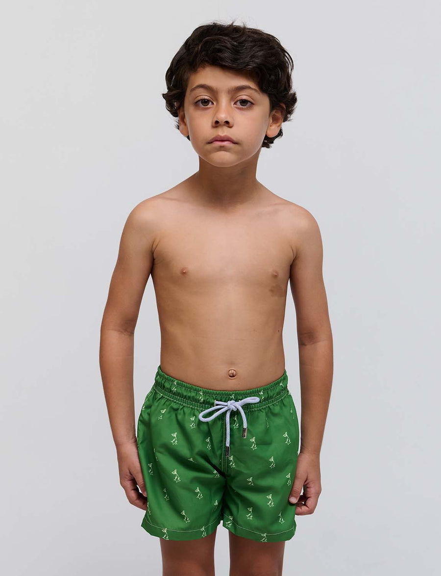 Pantaloneta Boy Green tide