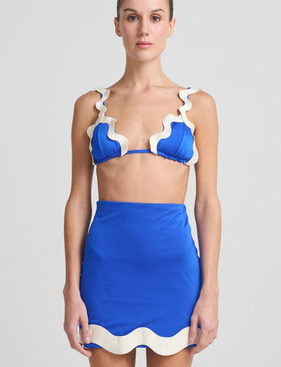 Falda Olivine Blue