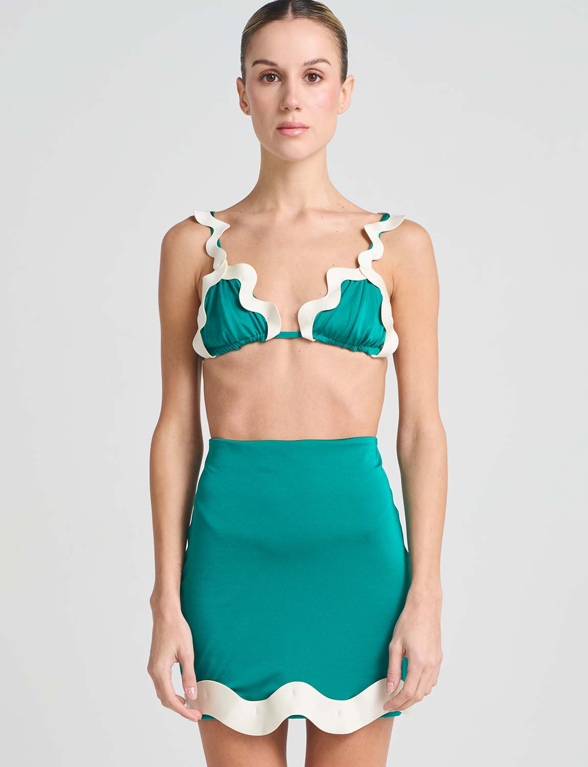 Falda Olivine Turqui