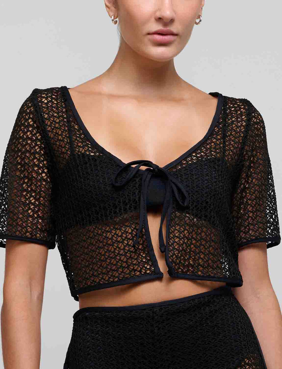 Top Touch Me Softly Black