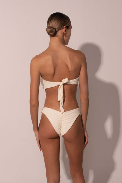Top The Nudo Scrunchie Ivory