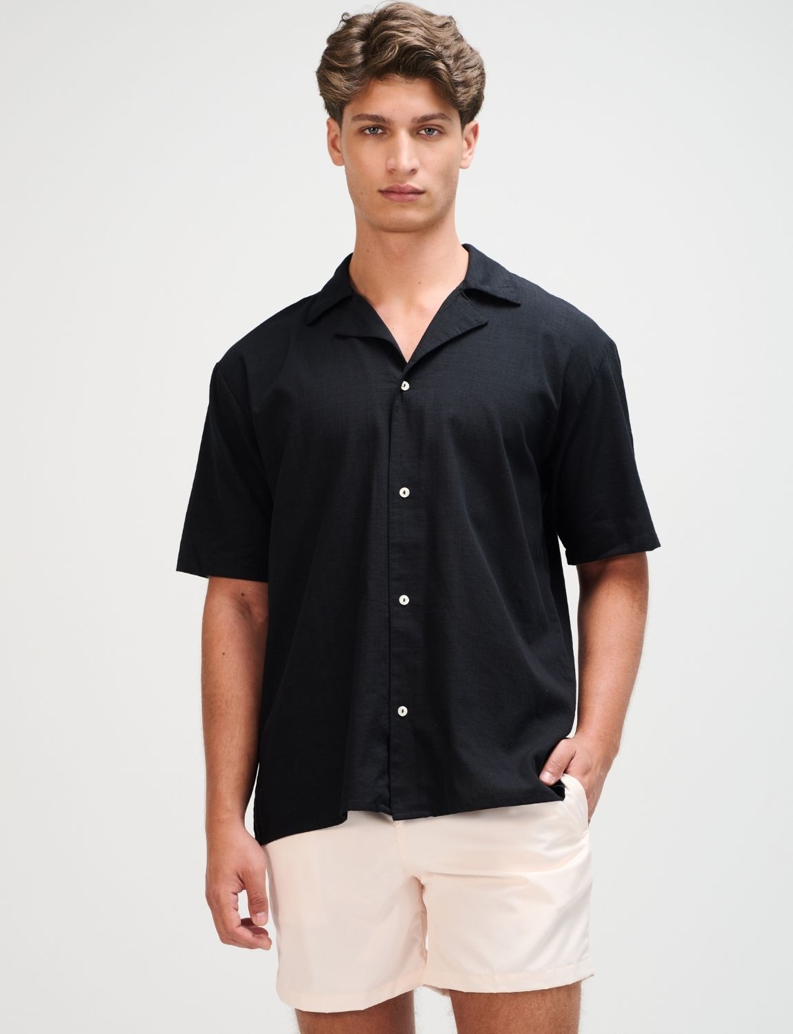 Camisa The Black Resort Men Linen
