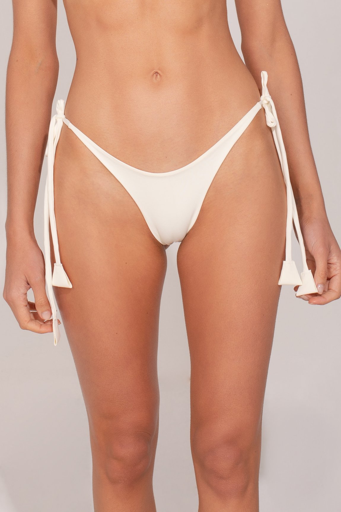 Bottom The Iconic Bralette Ivory Ruched - ANCORA